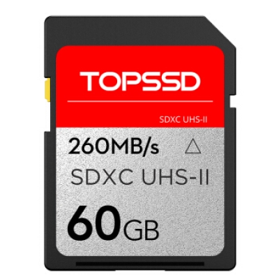 天硕（TOPSSD） 260MB_s UHS-II双芯高速SD存储卡 60GB